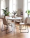 Set of 4 Conference Chairs PANORA Beige