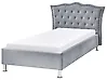 Cama Terciopelo METZ 90 x 200 cm Gris