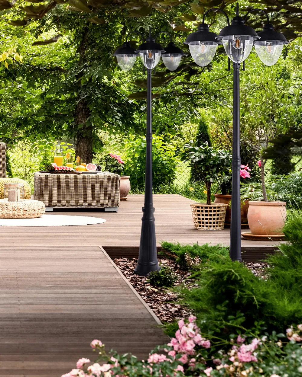 Outdoor Lamp Post BANKA Black
