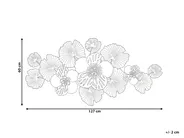 Dekoracja ścienna Kwiat MOLYBDENIUM Metal 60 cm Kolorowy_1029946