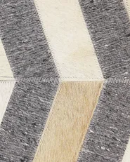 Rug BAGGOZE Dark Grey 140 x 200 cm Leather_780484
