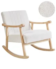 Rocking Chair LEKNES Boucle Off-White_967398