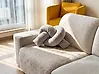 Set of 2 Decorative Cushions GLADIOLUS 172 x 14 cm Boucle Grey Solid
