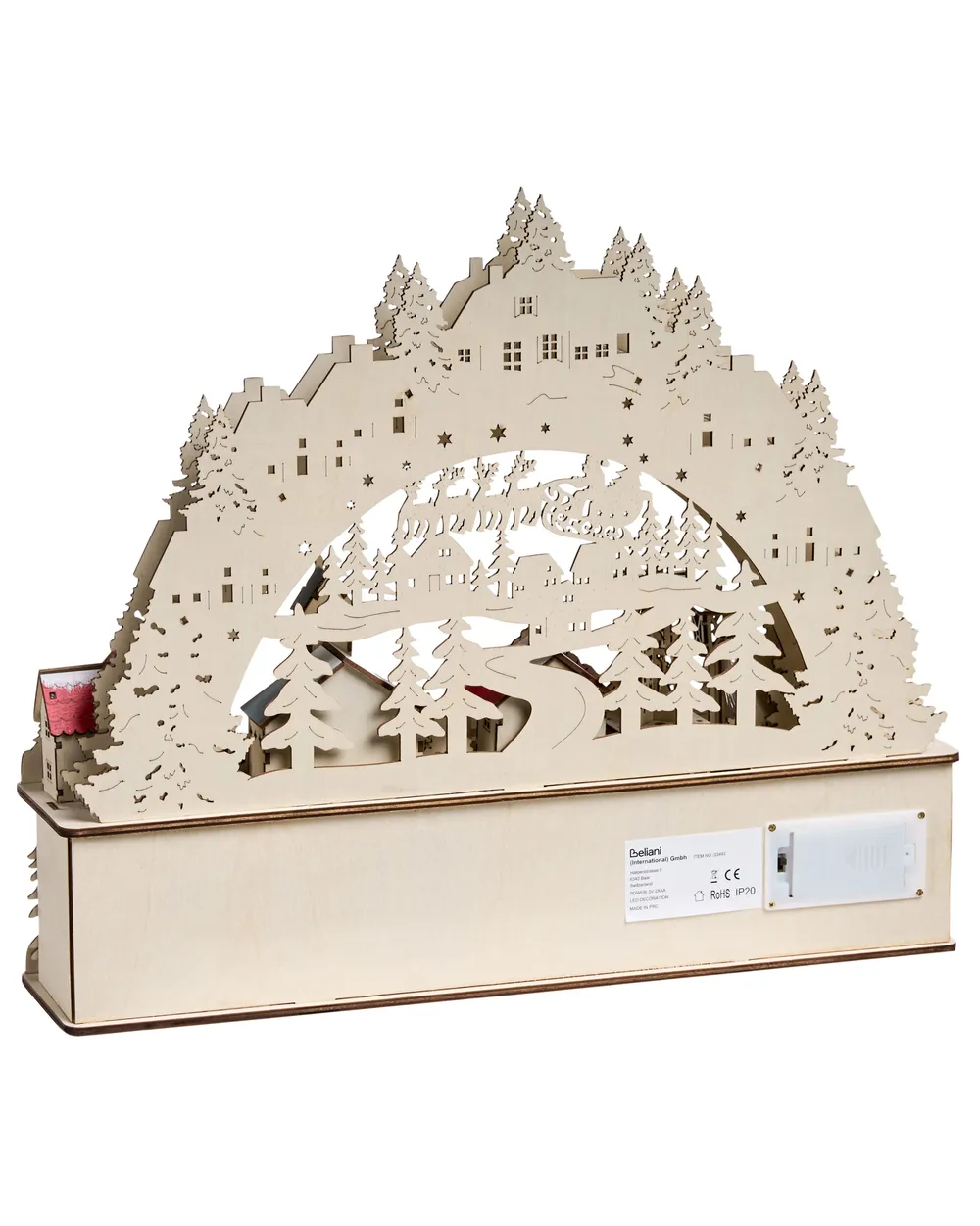 Christmas Decoration LED BOLKESJO 39 cm Light Brown_1017128