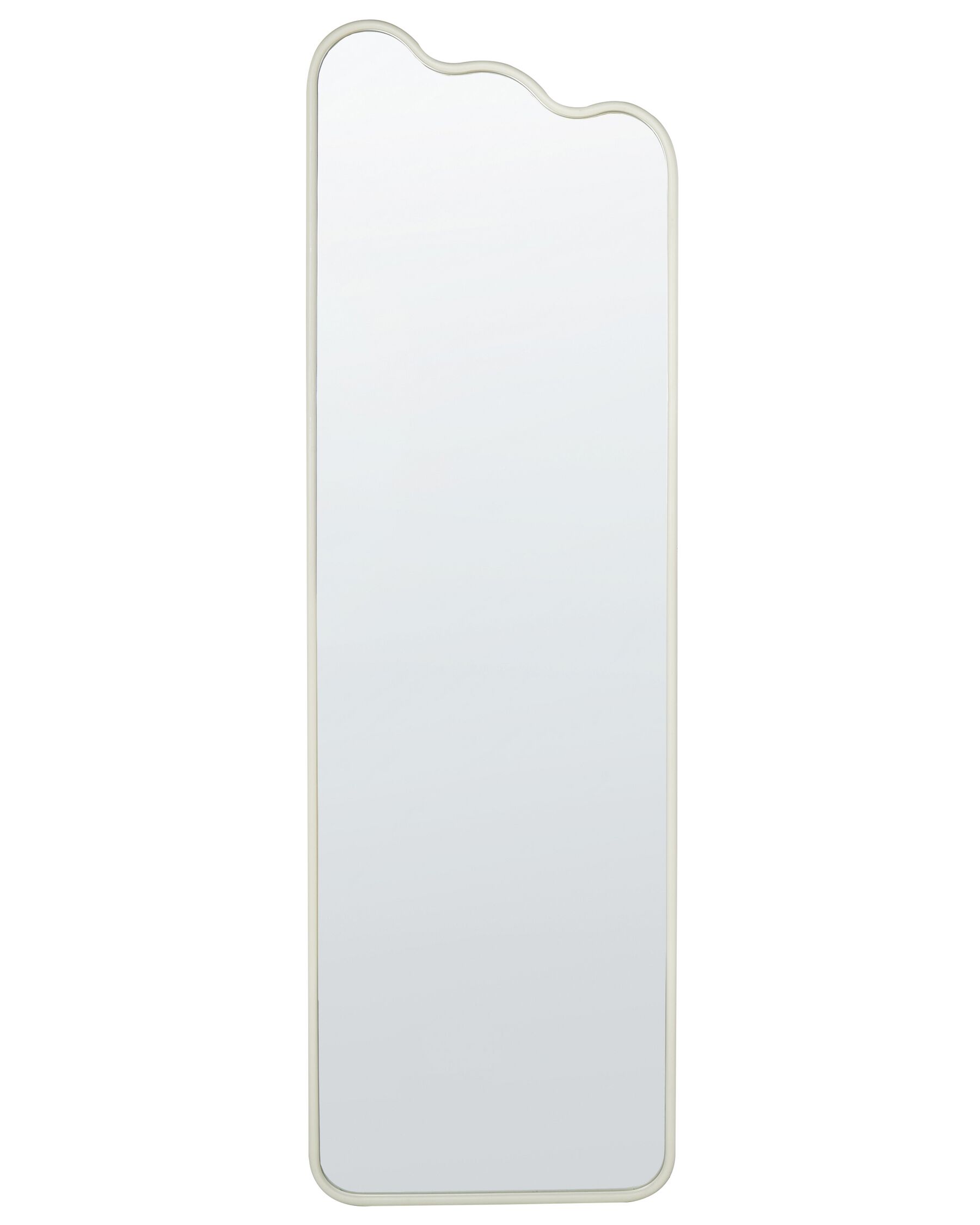 Espelho de parede em metal branco 45 x 145 cm ABZAC_900716