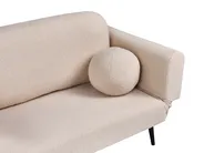 Divano letto 2 posti DOROTEA Bouclé Beige_1071509