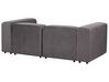2 Seater Modular Velvet Sofa Dark Grey FALSTERBO_919317