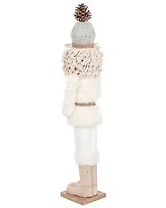 Zestaw 2 figurek dekoracyjnych ALANIEMI 52/79 cm Dziadek do orzechów Beżowy_1156620