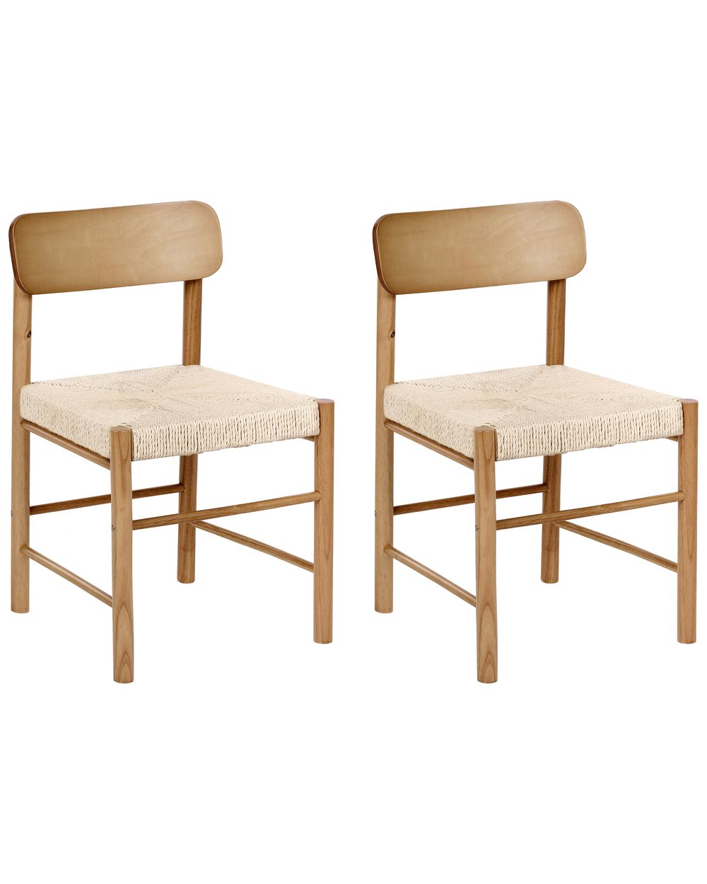 Set de 2 scaune dining DIGNE Lemn Maro