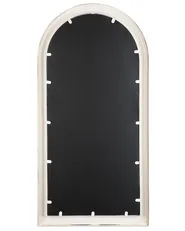 Lustro ścienne CAMPEL 49 cm 97 cm Metal Złamana biel_747991