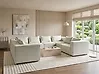 Modular U-Shape Sofa 8 Seater AXEBO Boucle Off-White