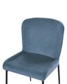 Lot de 2 chaises de salle à manger en tissu bleu ADA_873312
