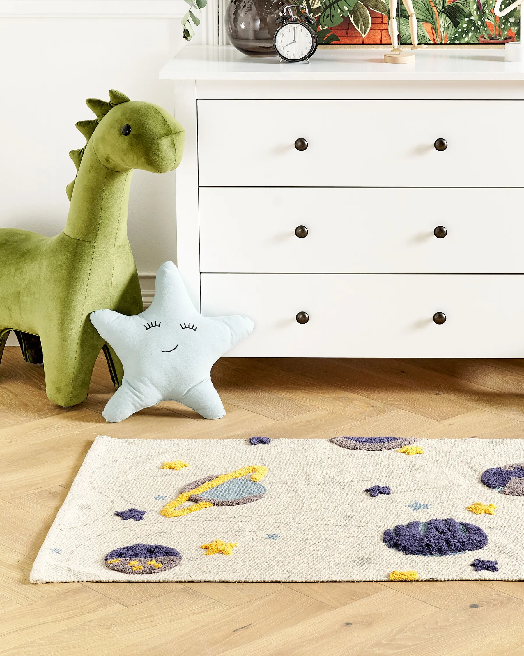 Tappeto per bambini LANGSA Beige 80 x 150 cm Cotone_864180