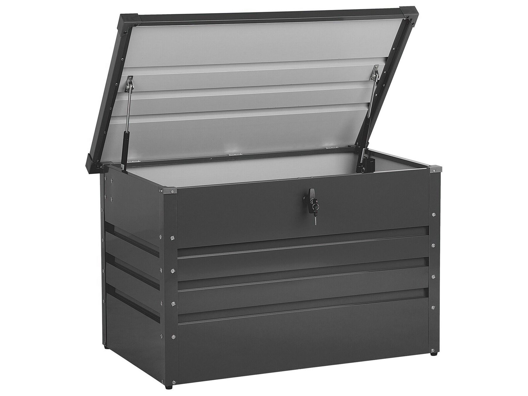 Garden Storage Box 100 x 62 cm Dark Grey CEBROSA_717642