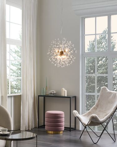 Crystal Pendant Lamp Gold TOROLA 