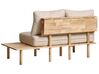 2 Seater Boucle Sofa with Table Beige SALO_932585