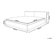 Bed Leather PARIS 160 x 200 cm (EU King Size) Gold_749008