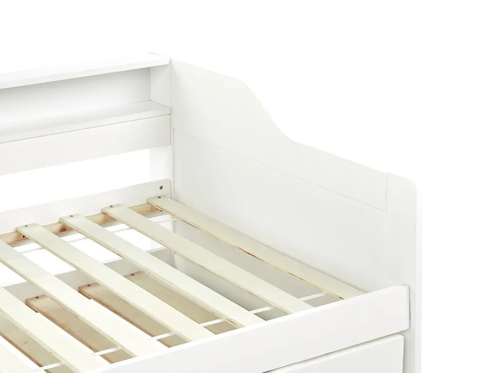 Trundle Bed Pine Wood EDERN 90 x 200 cm (EU Single) White_874494