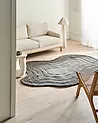 Rug SATNA Dark Grey 160 x 230 cm Wool