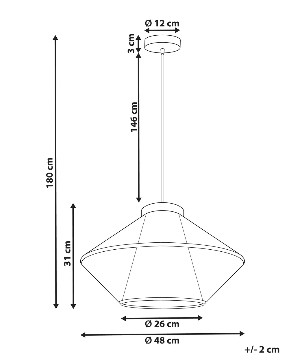 Lampadario PALMETTO Cotone Beige_891541