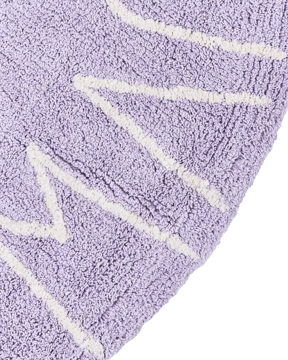 Kids Rug VURGUN Light Violet ø 120 cm Cotton_1061119