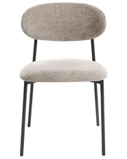 Set van 2 eetkamerstoelen COWLEY Chenille Taupe_1040062