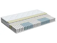 Materac kieszeniowy z pianką termoelastyczną AURA HYBRID PRO H2/3 średnio twardy 140 x 200 cm_809693