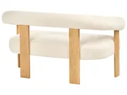 Living Room Set ILBRO Boucle Off-White/ Light Brown_985017