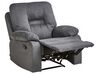 Fabric Manual Recliner Living Room Set Grey BERGEN II_934075