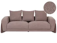 Sofa 3 Seater VINLIDEN Boucle Brown_1048491