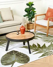 Tappeto BARZAH Verde 200 x 300 cm Cotone_854028