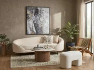 Sofa 2 Seater SAVAR Boucle Beige_921562