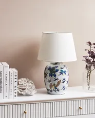 Table Lamp SUNJA Porcelain White/ Blue_980474