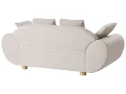 Sofa 2 Seater RINGEL Fabric Light Beige_1025356