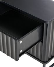 Beliani Cassettiera in rattan a 3 cassetti Fronte in vimini MDF Gambe in legno nero Mobile in stile boho Soggiorno Nero Beliani Cassettiera in rattan a 3 cassetti Fronte in vimini MDF Gambe in legno nero Mobile in stile boho Soggiorno Nero