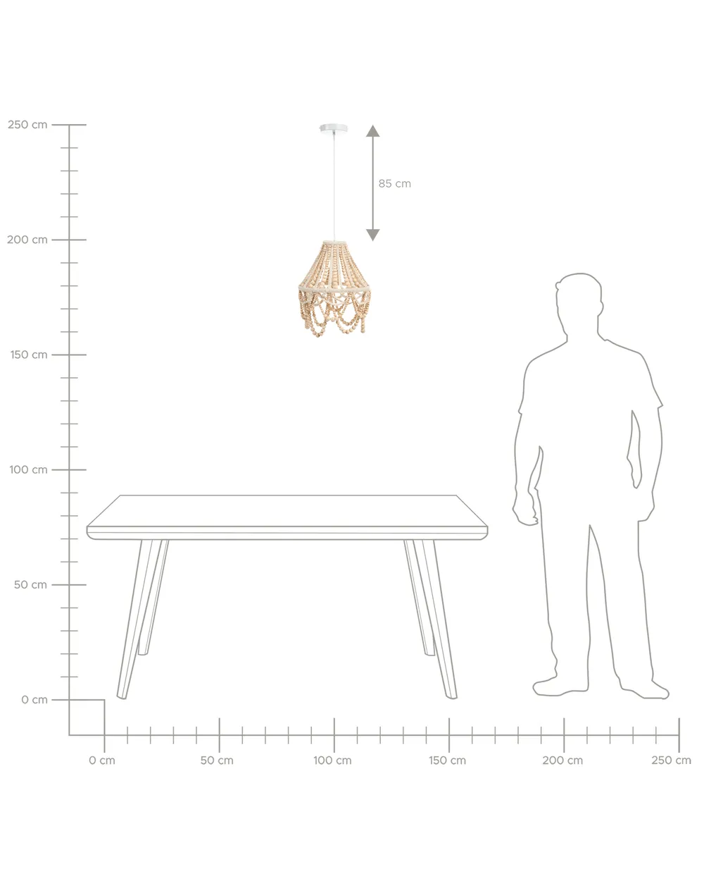 Chandelier MENIK Wood Light Brown_1003589