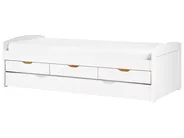 Trundle Bed Pine Wood PETIVILLE 90 x 200 cm (EU Single) White_939671