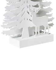 Christmas Decoration LED FEMAN 36 cm Christmas Tree Reindeer White_1020479