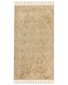 Tapis en coton beige sable 80 x 150 cm SANLIURFA_848842