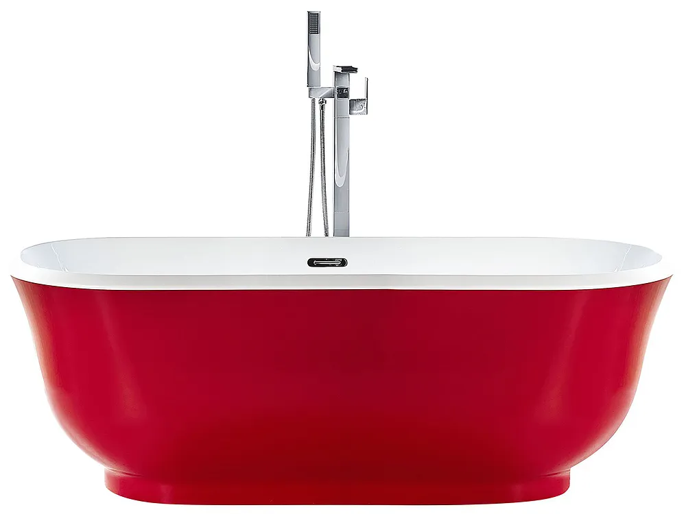 Baignoire îlot TESORO 170 x 77 cm Rouge_1150288