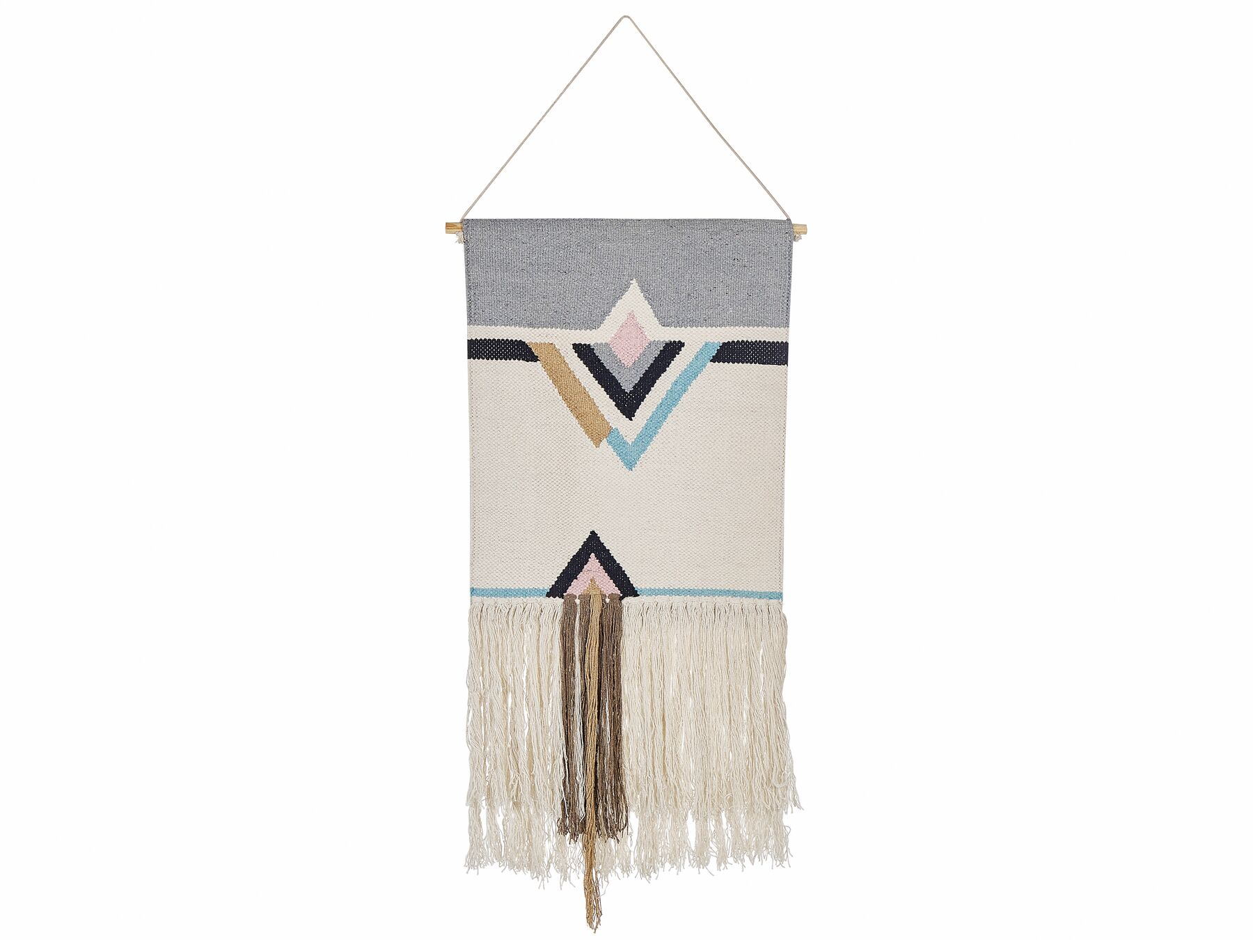 Cotton Macramé Wall Hanging  Beige KABIRWALA_843629