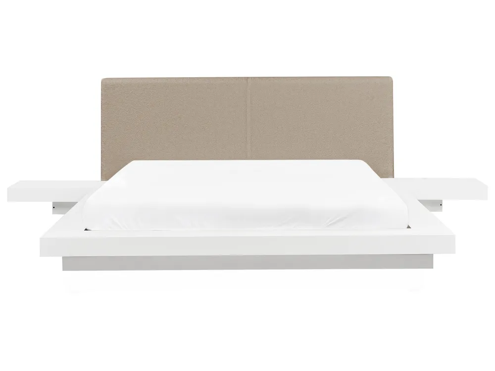 Bed Boucle ZEN 160 x 200 cm (EU King Size) White_1080226