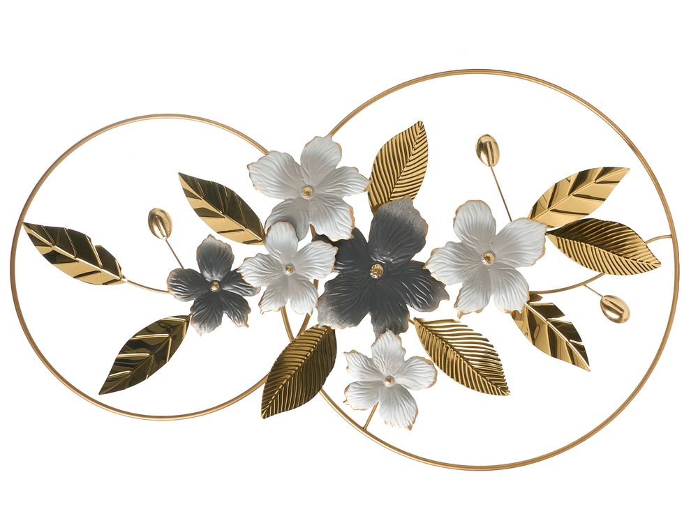 Wanddecoratie Blad DYSPROSIUM Metaal 61 cm Goud