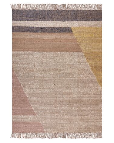 Jutový koberec 140 x 200 cm hnědý SAMLAR