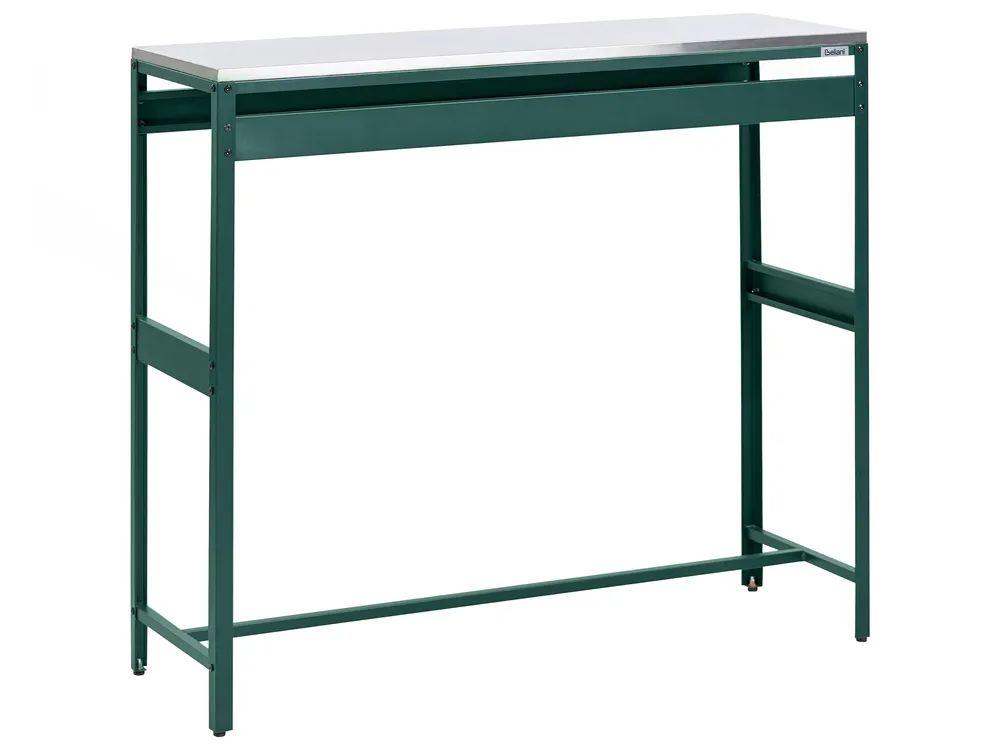 3 Piece Outdoor Kitchen Set with Sink MAENZA Green Metal_1045212