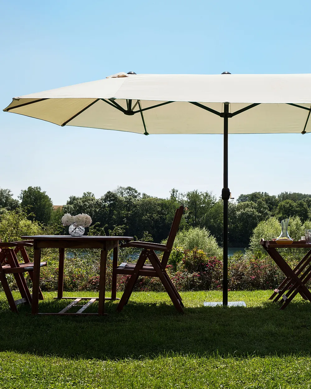 Ombrellone da giardino 460 cm SIBILLA Beige_1151370