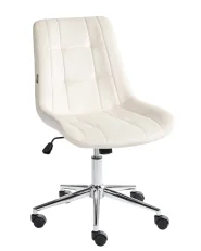 Sedia da ufficio MELROSE Velluto Bianco sporco_1042947