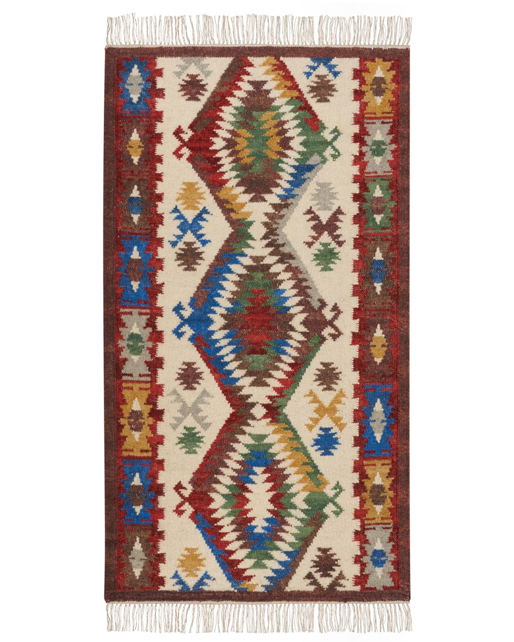 Tapete AREVIK Multicolor 80 x 150 cm Kilim Lã