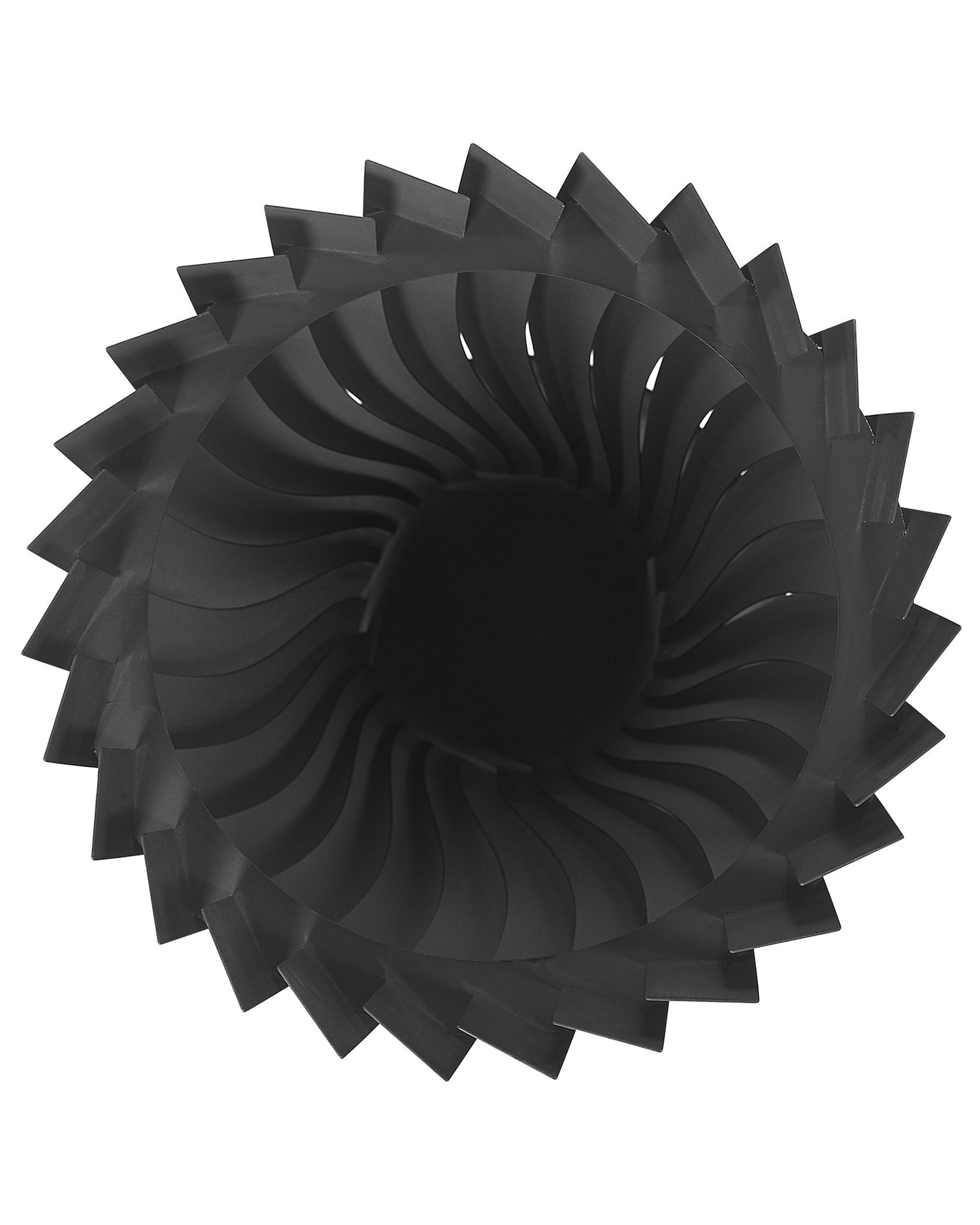 Tulisija teräs musta ⌀ 42 cm KEDIRI | Beliani.fi