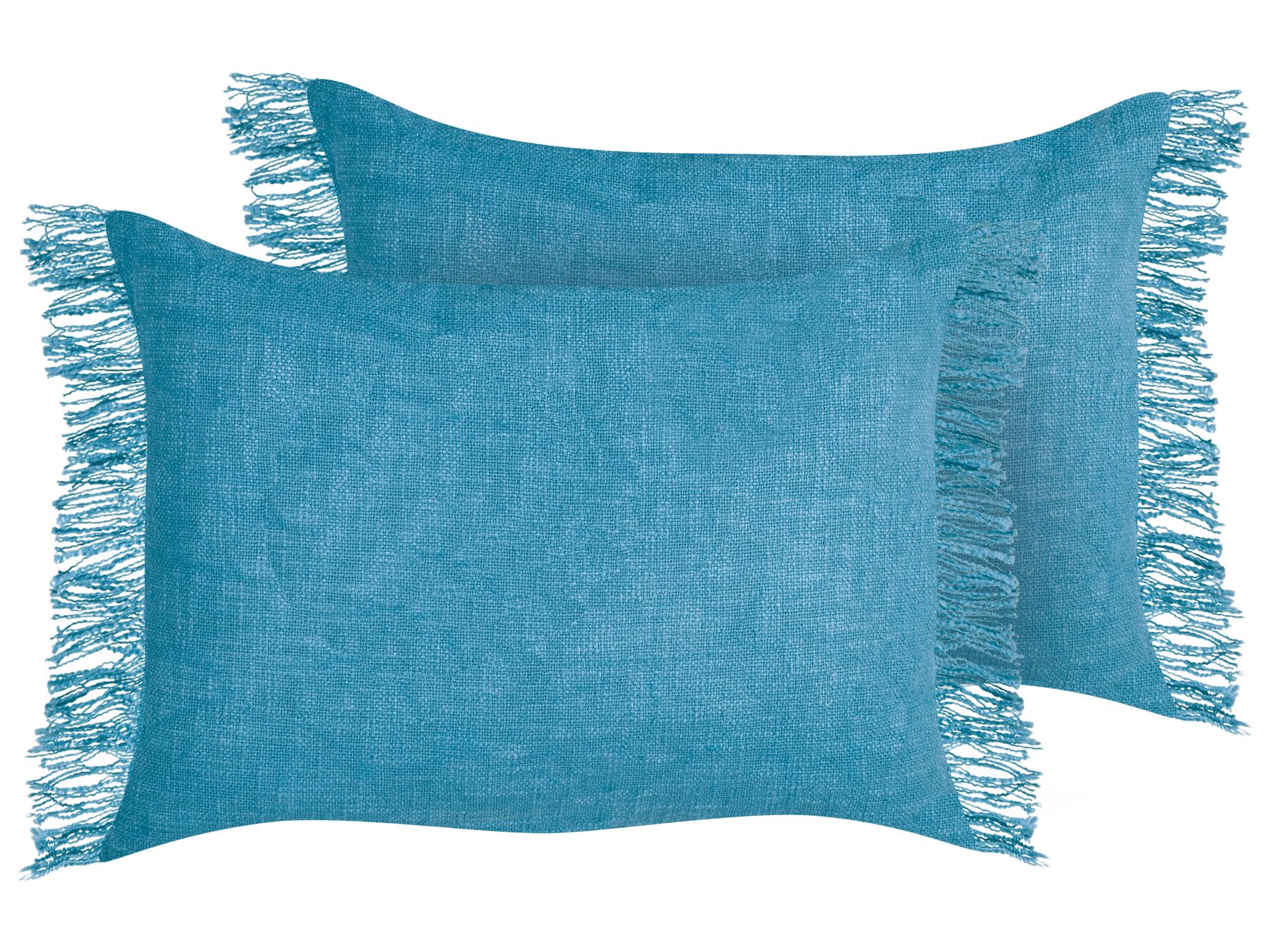 Set di 2 cuscini decorativi cotone azzurro 35 x 50 cm MABA_940256